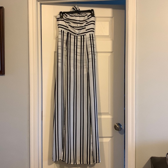 Striped maxi romper - Picture 1 of 1